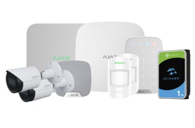 [KIT-SECURITYADVANCE-1] Kit Ajax-Dahua compuesto por_ 1 Hub 2 2G + 1 KeyPad + 2 MotionProtect + 1 HomeSiren + 1 NVR 8ch Ajax + 2 Cámaras Dahua Tubulares 2MP 2
